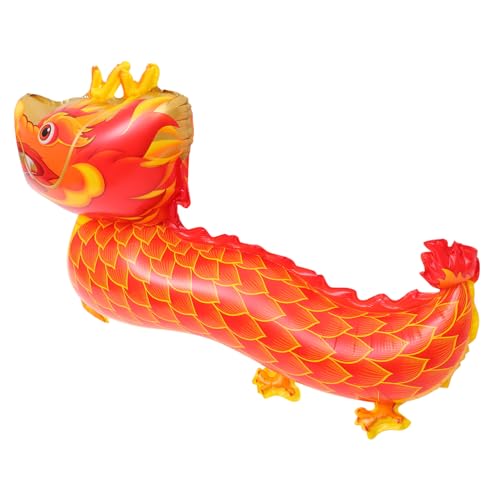 SOLUSTRE Chinesischer Drachen Luftballon Rote Neujahrsdekoration Festliche Party Wand und Gartenhänger Geeignet für Innen und Außenbereich von SOLUSTRE