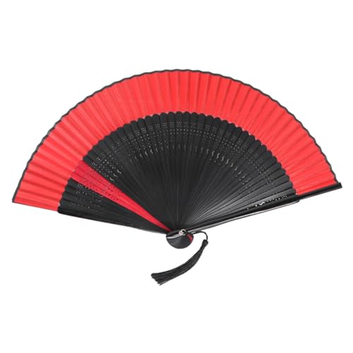 SOLUSTRE Chinesischer Faltbarer Holz handfächer Stabiles Design Leicht und Tragbar für Tanz Performance Fotografie und Sommer Traditioneller Schwarzer Stofffächer mit Kunstvollem Muster SOLUSTRE Chinesischer Faltbarer Holz handfächer Stabiles Design Leicht und Tragbar für Tanz Performance Fotografie und Sommer Traditioneller Schwarzer Stofffächer mit Kunstvollem Muster von SOLUSTRE