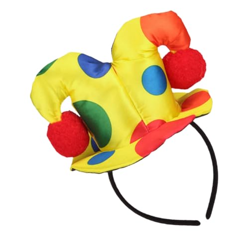 SOLUSTRE Halloween Stirnband Clown Haarreif aus Strapazierfähigem Strickstoff für Cosplay Party Dekoration Lustiges Unisex Haarband für Erwachsene und Kinder für Halloween und Karneval von SOLUSTRE