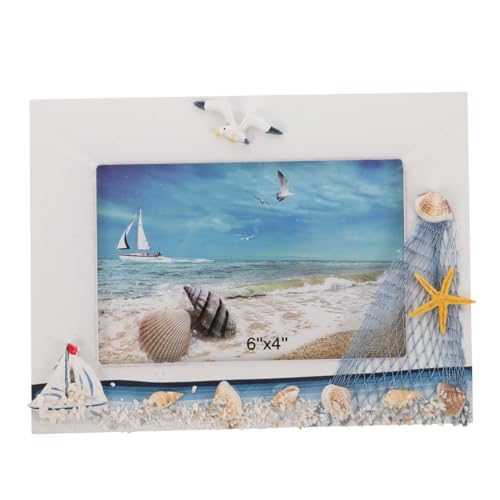 SOLUSTRE Desktop Fotorahmen aus Holz Nautischer Bilderrahmen Mediterraner Strandrahmen für Tischdekoration Design für Wohn und Schlafzimmer zur Präsentation Ihrer Erinnerungen SOLUSTRE Desktop Fotorahmen aus Holz Nautischer Bilderrahmen Mediterraner Strandrahmen für Tischdekoration Design für Wohn und Schlafzimmer zur Präsentation Ihrer Erinnerungen von SOLUSTRE