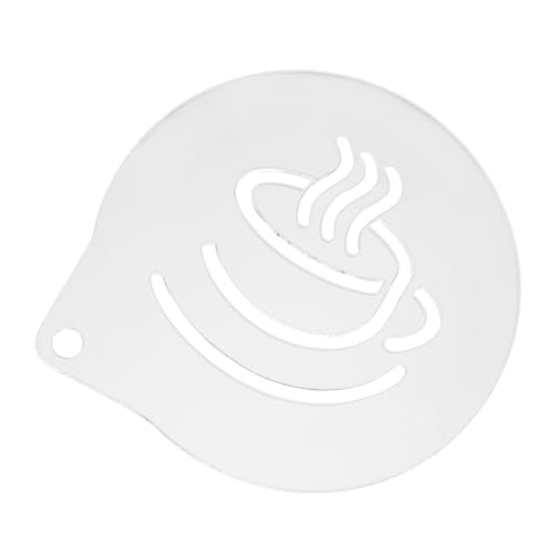 SOLUSTRE Diy Kaffee Schablonen Wiederverwendbare Latte Art Vorlagen für Kaffee und Tee Dekoration zum Verzieren von Cappuccino und Desserts von SOLUSTRE