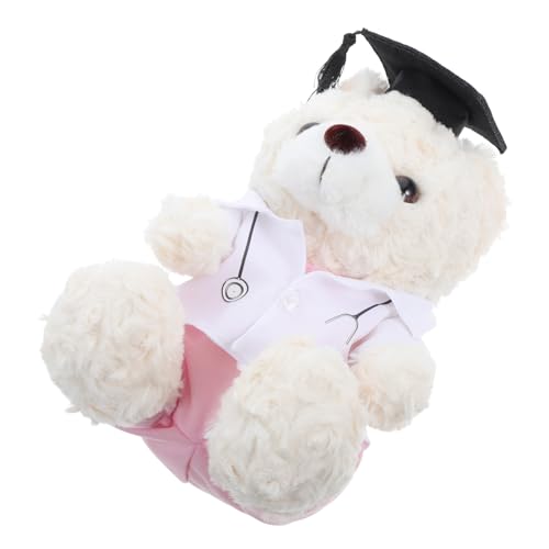 SOLUSTRE Doctor Bear Stoffed Animal Graduation Bear Plüschspielzeug Für Die Abschlusssaison Und Die Party Bevorzugt Weich von SOLUSTRE