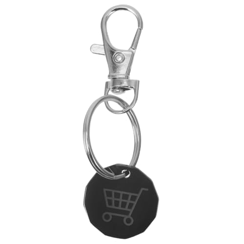 SOLUSTRE Einkaufswagen -anhänger Einkaufswagen -token -schlüsselbund Klein Zeichen Schlüsselanhänger Mit Einkaufswagenmünze Stichworte Trolley-münze Für Rostfreier Stahl Black SOLUSTRE Einkaufswagen -anhänger Einkaufswagen -token -schlüsselbund Klein Zeichen Schlüsselanhänger Mit Einkaufswagenmünze Stichworte Trolley-münze Für Rostfreier Stahl Black von SOLUSTRE