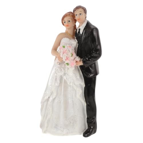 SOLUSTRE Einzigartiger Hochzeitstortenaufsatz Für Brautpaar Langlebige Figuren Aus Harz Für Hochzeitstortendekoration Vielseitig Einsetzbar Für Hochzeiten Und Backgeschenke Stilvolles von SOLUSTRE