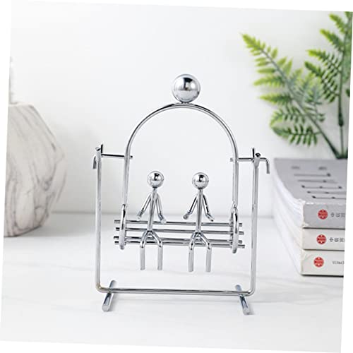 SOLUSTRE Eiserne Balance Kugel mit Schwingender Pärchenfigur Dekoratives Physikalisches Schwingspielzeug Stabiles Desktop Ornament für Büro Tisch Balkon und Geschenkideen SOLUSTRE Eiserne Balance Kugel mit Schwingender Pärchenfigur Dekoratives Physikalisches Schwingspielzeug Stabiles Desktop Ornament für Büro Tisch Balkon und Geschenkideen von SOLUSTRE