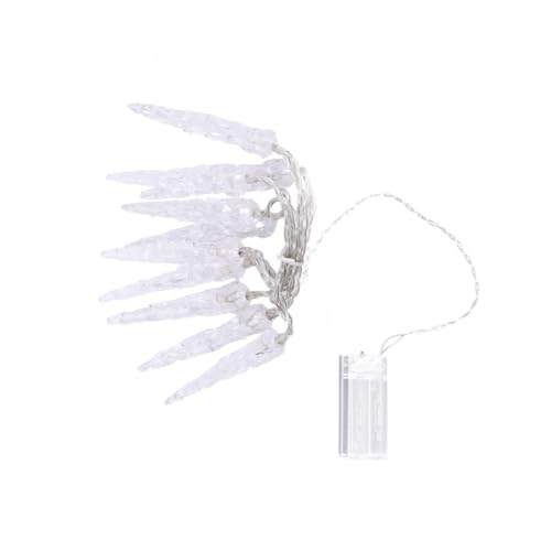 SOLUSTRE Eiszapfen Lichterkette Warmweiß Batteriebetriebene Dekorationslichter für Innen und Außen Flexible Formbare Girlande für Weihnachtsdeko Party und Gartenbeleuchtung SOLUSTRE Eiszapfen Lichterkette Warmweiß Batteriebetriebene Dekorationslichter für Innen und Außen Flexible Formbare Girlande für Weihnachtsdeko Party und Gartenbeleuchtung von SOLUSTRE