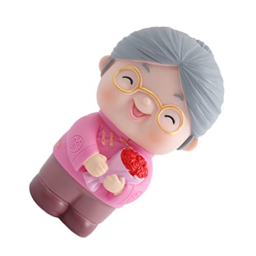 SOLUSTRE Elder Figurine Cake Decor Kreative Backdekoration für Geburtstagskuchen Niedliche Ältere Dame aus Hochwertigem Material für Feiern Hochzeiten und Langlebig und Farbenfroh Sicher SOLUSTRE Elder Figurine Cake Decor Kreative Backdekoration für Geburtstagskuchen Niedliche Ältere Dame aus Hochwertigem Material für Feiern Hochzeiten und Langlebig und Farbenfroh Sicher von SOLUSTRE