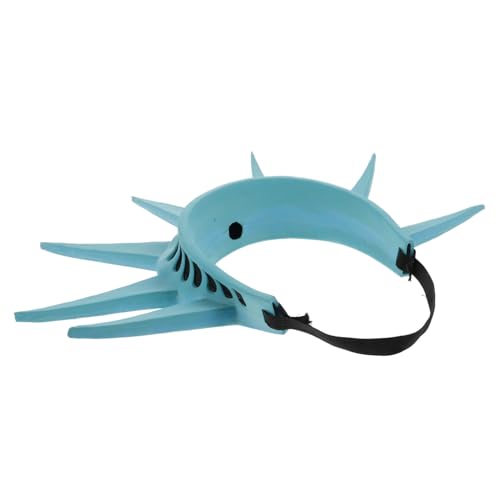 SOLUSTRE Freiheitsstatue Kopfband mit Fackel Patriotisches Kostümzubehör für Verstellbar Statue Of Liberty Haarreif Roleplay Halloween Party Accessoire von SOLUSTRE