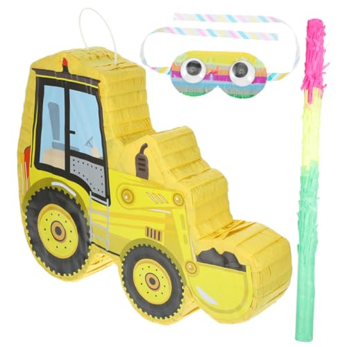 SOLUSTRE Gelbes Bagger Pinata Teilig mit und Augenmaske Bunte Partydeko für Kindergeburtstag Bauwagen Motto Süßigkeitenfüllung Lustiges Spiel für Familienfeiern und Festivals SOLUSTRE Gelbes Bagger Pinata Teilig mit und Augenmaske Bunte Partydeko für Kindergeburtstag Bauwagen Motto Süßigkeitenfüllung Lustiges Spiel für Familienfeiern und Festivals von SOLUSTRE