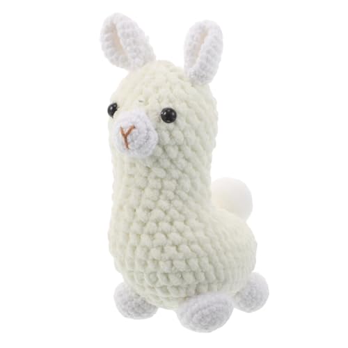 SOLUSTRE Gestricktes Alpaka-Hängeornament: Entzückender DIY-Häkel-Schlüsselanhänger für Taschen – Alpaka-Anhänger für handgefertigte künstlerische Geschenke von SOLUSTRE
