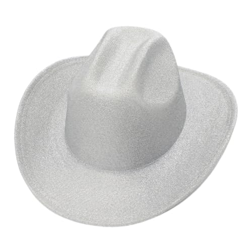SOLUSTRE Glänzender Cowboyhut Damen Partyhut Langlebig Westernstyle für Disco Strand Hochzeit Karneval Geeignet Kopfbedeckung Geschenkidee SOLUSTRE Glänzender Cowboyhut Damen Partyhut Langlebig Westernstyle für Disco Strand Hochzeit Karneval Geeignet Kopfbedeckung Geschenkidee von SOLUSTRE