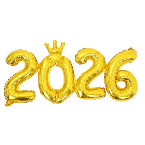 SOLUSTRE Große Aluminiumfolienballons für Neujahrsfeiern Abschlussfeiern Geburtstags und Hochzeitsdekorationen Stilvolle Party Accessoires für Jede Feier von SOLUSTRE