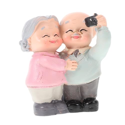 SOLUSTRE Großeltern Figuren aus Resin Opa und Oma Statue für Kuchen Valentinstag und Festliche Dekoration Einzigartiges Design für Zuhause und Büro für Geburtstage Hochzeiten und Jubiläen SOLUSTRE Großeltern Figuren aus Resin Opa und Oma Statue für Kuchen Valentinstag und Festliche Dekoration Einzigartiges Design für Zuhause und Büro für Geburtstage Hochzeiten und Jubiläen von SOLUSTRE