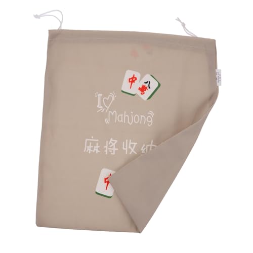 SOLUSTRE Großer Kordelzug Mahjong Aufbewahrungstasche Wiederverwendbarer Mahjong Halter für Unterwegs Leicht und Tragbar für Reisen und Spiele für Anfänger und Profis SOLUSTRE Großer Kordelzug Mahjong Aufbewahrungstasche Wiederverwendbarer Mahjong Halter für Unterwegs Leicht und Tragbar für Reisen und Spiele für Anfänger und Profis von SOLUSTRE
