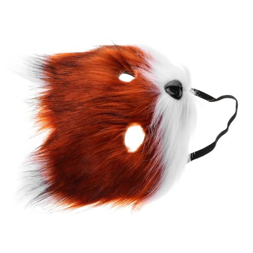 SOLUSTRE Halbgesichts Tiermaske Fuchsdesign Atmungsaktiv Leicht mit Elastischem Band für Halloween Karneval Kostüm Party Erwachsene SOLUSTRE Halbgesichts Tiermaske Fuchsdesign Atmungsaktiv Leicht mit Elastischem Band für Halloween Karneval Kostüm Party Erwachsene von SOLUSTRE