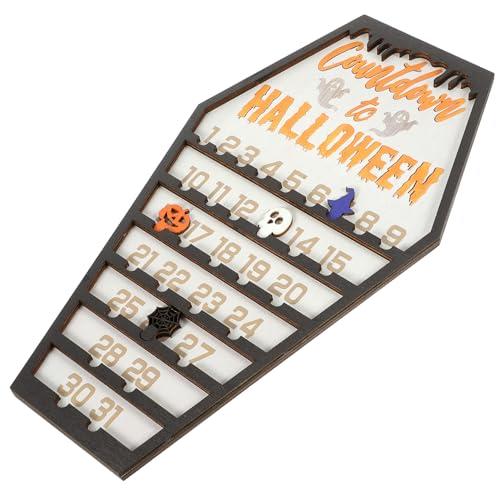 SOLUSTRE Halloween Countdown Kalender Holz Sargform Langlebiges Holzmaterial Adventskalender Bewegliche Zahlen Dekorative Halloween Tischdekoration Geschenkidee für Freunde und Familie SOLUSTRE Halloween Countdown Kalender Holz Sargform Langlebiges Holzmaterial Adventskalender Bewegliche Zahlen Dekorative Halloween Tischdekoration Geschenkidee für Freunde und Familie von SOLUSTRE