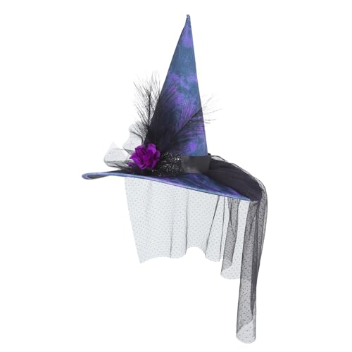 SOLUSTRE Hut Aus Netzstoff Mit Kunstblumen Stilvoll Und Bequem Für Halloween-partys Bühnen-cosplay SOLUSTRE Hut Aus Netzstoff Mit Kunstblumen Stilvoll Und Bequem Für Halloween-partys Bühnen-cosplay von SOLUSTRE