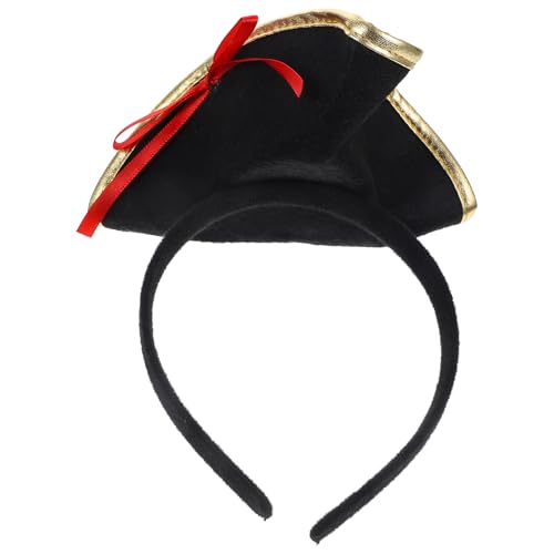 SOLUSTRE Halloween-piratenhut-stirnband, Schwarzer Haarreifen aus Kunststoff, Cosplay-party-accessoire für Halloween, Rollenspiele Und Festliche Veranstaltungen SOLUSTRE Halloween-piratenhut-stirnband, Schwarzer Haarreifen aus Kunststoff, Cosplay-party-accessoire für Halloween, Rollenspiele Und Festliche Veranstaltungen von SOLUSTRE