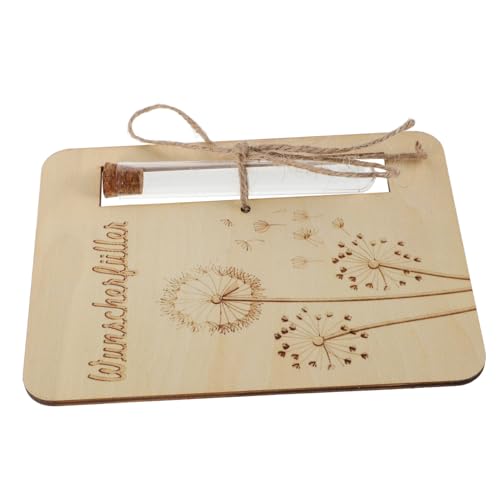 SOLUSTRE Handgefertigte Holzgeschenkbox mit Einzigartigen Reagenzgläsern Kreative Verpackung für Hochzeits und Geburtstagsfeiern Natürliche als Originelle Party Geschenke für Jubiläen von SOLUSTRE