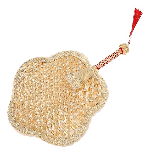 SOLUSTRE Handgefertigter Woven Fan Chinesischer Stil Fächer für Sommer Strand und Partys Praktischer Handventilator mit Griff Dekoration für Hochzeiten und Zufälliger Stil SOLUSTRE Handgefertigter Woven Fan Chinesischer Stil Fächer für Sommer Strand und Partys Praktischer Handventilator mit Griff Dekoration für Hochzeiten und Zufälliger Stil von SOLUSTRE
