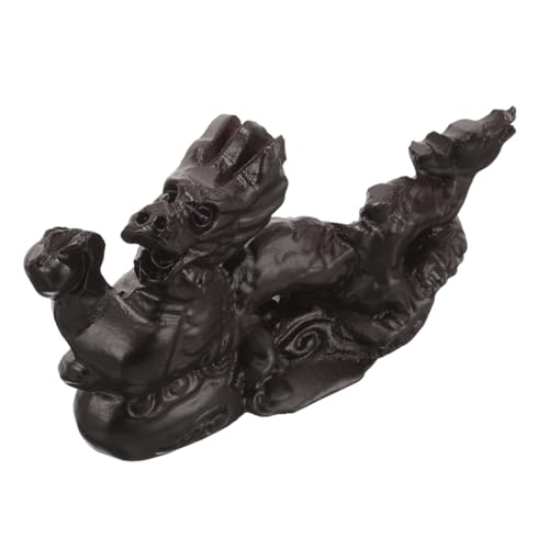 SOLUSTRE Handgeschnitzte Chinesische Holz Drachenfigur aus Schwarzem Filigrane Tischdekoration für Wohnzimmer Büro und Restaurant Vielseitige Feng Shui Skulptur als Glücksbringer und SOLUSTRE Handgeschnitzte Chinesische Holz Drachenfigur aus Schwarzem Filigrane Tischdekoration für Wohnzimmer Büro und Restaurant Vielseitige Feng Shui Skulptur als Glücksbringer und von SOLUSTRE