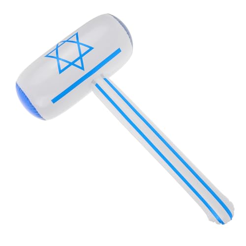 SOLUSTRE Hanukkah Aufblasbarer Schläger Leichtes Tragbares Party Inflatable Lustiger Luftballon Baseballschläger für Karneval und Themenfeiern Einfache Mundbefüllung Partyspielzeug von SOLUSTRE