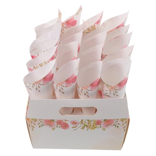 SOLUSTRE Hochzeit Konfetti mit Tablett Natürlicher Rosenblüten Streukegel Blumenmädchen Korb und Papierkegel für Tischdekoration und Empfang SOLUSTRE Hochzeit Konfetti mit Tablett Natürlicher Rosenblüten Streukegel Blumenmädchen Korb und Papierkegel für Tischdekoration und Empfang von SOLUSTRE