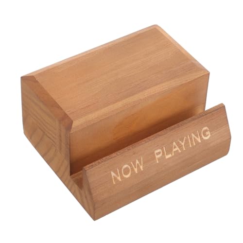 SOLUSTRE Holz Vinyl Schallplattenständer Robust Langlebig Plattenhalter Tischständer Für Vinyl und CD Aufbewahrung Musikliebhaber SOLUSTRE Holz Vinyl Schallplattenständer Robust Langlebig Plattenhalter Tischständer Für Vinyl und CD Aufbewahrung Musikliebhaber von SOLUSTRE