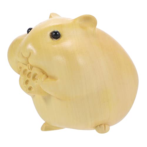 SOLUSTRE Holzgeschnitzte Tierstatue Für Schreibtisch Holzgeschnitzte Hamsterfigur Dekorative Tierstatue Aus Holz Handwerkstier Für Garten Und Innenbereich Tierdekor Für Blumentöpfe Und SOLUSTRE Holzgeschnitzte Tierstatue Für Schreibtisch Holzgeschnitzte Hamsterfigur Dekorative Tierstatue Aus Holz Handwerkstier Für Garten Und Innenbereich Tierdekor Für Blumentöpfe Und von SOLUSTRE