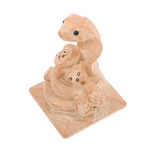 SOLUSTRE Holzschlangenfigur Handgeschnitzte Holzdekoration Für Feng Shui Kreative Tischdeko Geschenk Für Familie Und Freunde Jahr Der Schlange SOLUSTRE Holzschlangenfigur Handgeschnitzte Holzdekoration Für Feng Shui Kreative Tischdeko Geschenk Für Familie Und Freunde Jahr Der Schlange von SOLUSTRE