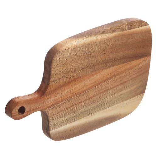 SOLUSTRE Holzschneidebrett mit Griff für Vielseitig Einsetzbar für Fleisch und Gemüse Langlebig Rutschfest für Outdoor Aktivitäten SOLUSTRE Holzschneidebrett mit Griff für Vielseitig Einsetzbar für Fleisch und Gemüse Langlebig Rutschfest für Outdoor Aktivitäten von SOLUSTRE
