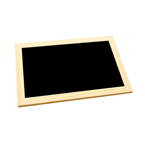 SOLUSTRE Holztafel Kreidetafel Einseitig Abwischbar Wanddekoration Wiederverwendbar für Nachrichtenbeschriftung Schwarze Schiefertafel als Wanddekor Zeichenbrett von SOLUSTRE