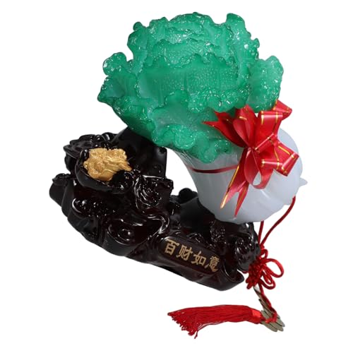 SOLUSTRE Imitation Jade Gemüse Deko Chinesisches Weißkohl Ornament für Glück Wohlstand Einzigartiges Wohnaccessoire aus Resin Kreative und Gestaltung SOLUSTRE Imitation Jade Gemüse Deko Chinesisches Weißkohl Ornament für Glück Wohlstand Einzigartiges Wohnaccessoire aus Resin Kreative und Gestaltung von SOLUSTRE
