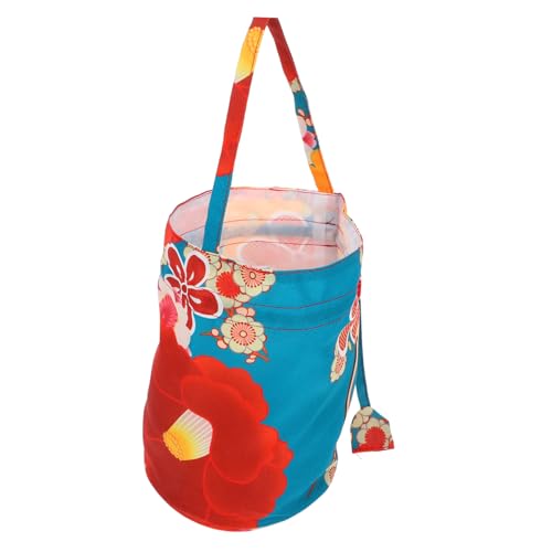 SOLUSTRE Japanische Stil Tragbare Drawstring Tasche mit Kranmuster Kosmetiktasche und Geldbörse für Damen für und Münzen SOLUSTRE Japanische Stil Tragbare Drawstring Tasche mit Kranmuster Kosmetiktasche und Geldbörse für Damen für und Münzen von SOLUSTRE