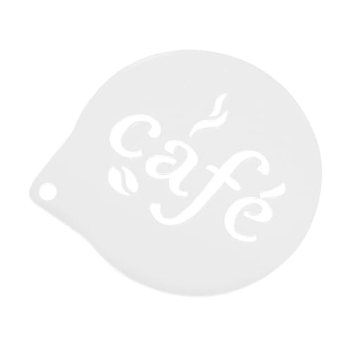 SOLUSTRE Kaffee Schablone Wiederverwendbare Dekorationsvorlage für Cappuccino und Latte Art Zubehör für Kaffee Kuchen und Heiße Einfach zu Reinigen Präzise und Langlebig von SOLUSTRE