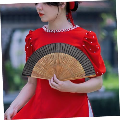 SOLUSTRE Klassischer Faltbarer Handfächer aus und Leichter Retro Stil Stabiler Vintage Fächer für Tanzen Hochzeit Heimdekoration und Tragbares SOLUSTRE Klassischer Faltbarer Handfächer aus und Leichter Retro Stil Stabiler Vintage Fächer für Tanzen Hochzeit Heimdekoration und Tragbares von SOLUSTRE