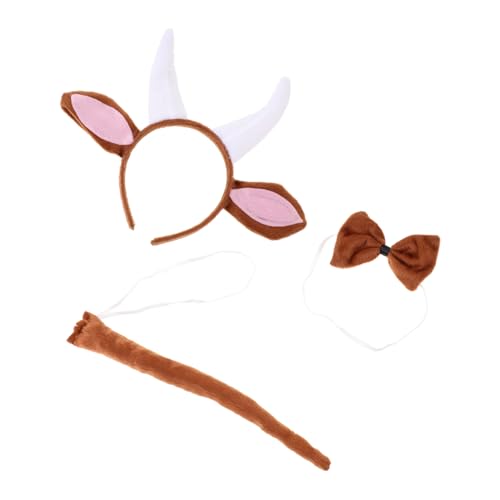 SOLUSTRE Kreativer Ziegenhörner Haarreif Animal Cosplay Accessoire Tierkostüm Stirnband für Party Halloween Festmode von SOLUSTRE
