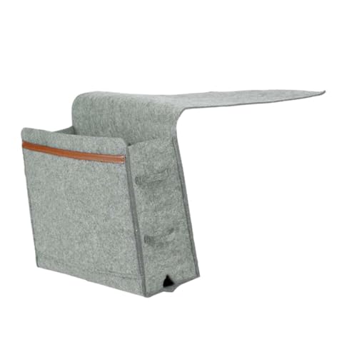 SOLUSTRE Leichter Filz Hänge aufbewahrungsbeutel für Sofa und Bett Robuster Bedside Organizer für Tassen Handy Magazine Tv fernbedienung Vielseitige Aufbewahrungstasche für Modernes von SOLUSTRE
