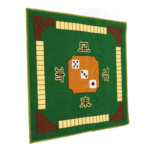 SOLUSTRE Mahjong Tischdecke rutschfeste Tischmatte für Mahjong Spiele Geräuschreduzierend für Brettspiele und Gesellschaftsspiele Schützend und Langlebig von SOLUSTRE