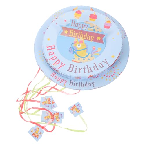 SOLUSTRE Mini Pinata Pferd Papier Pinata zum Hängen Befüllbar als Partydeko für Kindergeburtstag und Festival Füllung für Themenfeier und Feierlichkeiten von SOLUSTRE