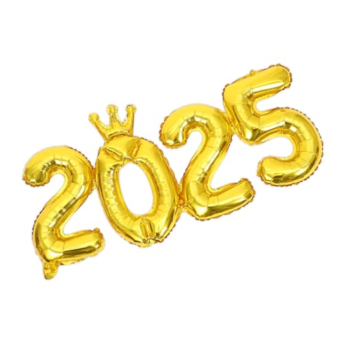 SOLUSTRE Nummernballon mit Goldfarbenem Design Folienballon für Silvester Deko Robust und Wiederverwendbar Party Dekoration für Neujahrsfeier Hochzeit und Bachelorette Party SOLUSTRE Nummernballon mit Goldfarbenem Design Folienballon für Silvester Deko Robust und Wiederverwendbar Party Dekoration für Neujahrsfeier Hochzeit und Bachelorette Party von SOLUSTRE