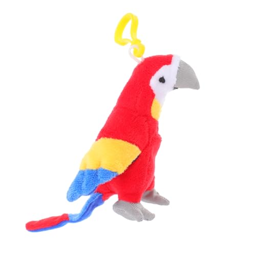 SOLUSTRE Papagei Plüsch Keychain Lifelike Vogel Gefüllte Schlüsselbeutel Hängen Charm Plüschgefüllte Tierdekoration Für Rucksäcke Weiche Und Entzückende Gefüllte Tieranhänger von SOLUSTRE