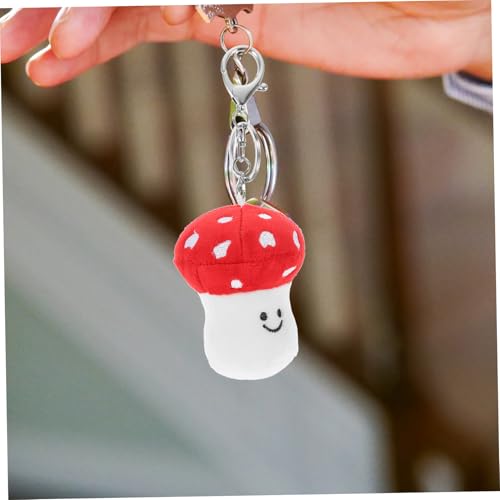 SOLUSTRE Pilz Schlüsselanhänger Aus Plüsch Cartoon Design Hänge Ornament Für Schlüssel Rucksack Handtasche Schmuck Charms von SOLUSTRE