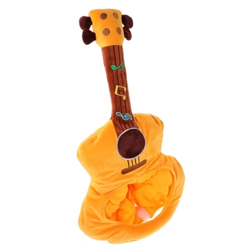 SOLUSTRE Plüsch Gitarren Kostüm Hut Cartoon Kopfstück Party Foto Requisite Lustiges Musikinstrument Accessoire für Familienfeiern Weiches Leichtes und Verspieltes Bühnenkopfbedeckung SOLUSTRE Plüsch Gitarren Kostüm Hut Cartoon Kopfstück Party Foto Requisite Lustiges Musikinstrument Accessoire für Familienfeiern Weiches Leichtes und Verspieltes Bühnenkopfbedeckung von SOLUSTRE