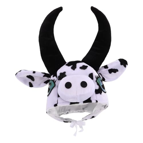 SOLUSTRE Plüsch Tiermütze für Farm Mottopartys Lustiges Kuh Headpiece für Fotoshootings und Cosplay für Jungen und Mädchen SOLUSTRE Plüsch Tiermütze für Farm Mottopartys Lustiges Kuh Headpiece für Fotoshootings und Cosplay für Jungen und Mädchen von SOLUSTRE