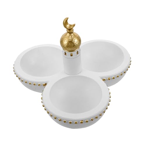 SOLUSTRE Ramadan Serviertablett aus Resin Eleganter Mittelost-Stil mit Hohlraum-Design Leichter und Langlebiger Süßigkeitenhalter für Eid Muslimische Party Vielseitiger Food Storage SOLUSTRE Ramadan Serviertablett aus Resin Eleganter Mittelost-Stil mit Hohlraum-Design Leichter und Langlebiger Süßigkeitenhalter für Eid Muslimische Party Vielseitiger Food Storage von SOLUSTRE