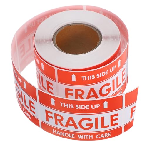 SOLUSTRE Roll Aufkleber für Zerbrechliche Güter Hochvisibel Selbstklebend pro Rolle für Versand Lagerhaltung und Umzug Warnetiketten für Empfindliche Pakete SOLUSTRE Roll Aufkleber für Zerbrechliche Güter Hochvisibel Selbstklebend pro Rolle für Versand Lagerhaltung und Umzug Warnetiketten für Empfindliche Pakete von SOLUSTRE