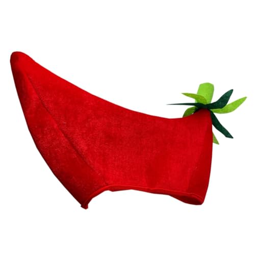 SOLUSTRE Roter Chili Mütze Partyhut aus Weichem Lustige Kostüm Kopfbedeckung für Erwachsene Halloween Karneval Fasching Karnevalfest Zubehör SOLUSTRE Roter Chili Mütze Partyhut aus Weichem Lustige Kostüm Kopfbedeckung für Erwachsene Halloween Karneval Fasching Karnevalfest Zubehör von SOLUSTRE