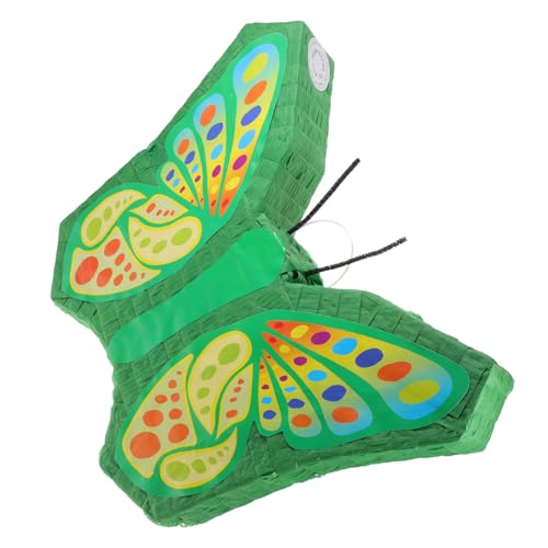 SOLUSTRE Schmetterling Pinata für Kindergeburtstag Grüne Partydekoration Wiederverwendbar für Spiele und Fotos Sichere und Kreative Feier Accessoires von SOLUSTRE