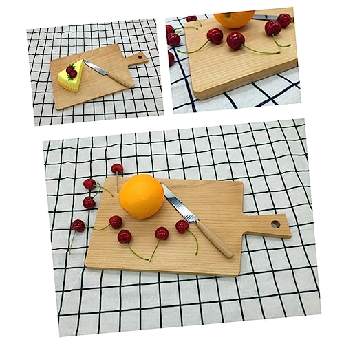 SOLUSTRE Schneidebrett aus Holz Unregelmäßiger Form Küchenbrett mit Aufhängeloch für Schneiden von Obst Gemüse und Brot Backzubehör für Stilvolles Kochen von SOLUSTRE